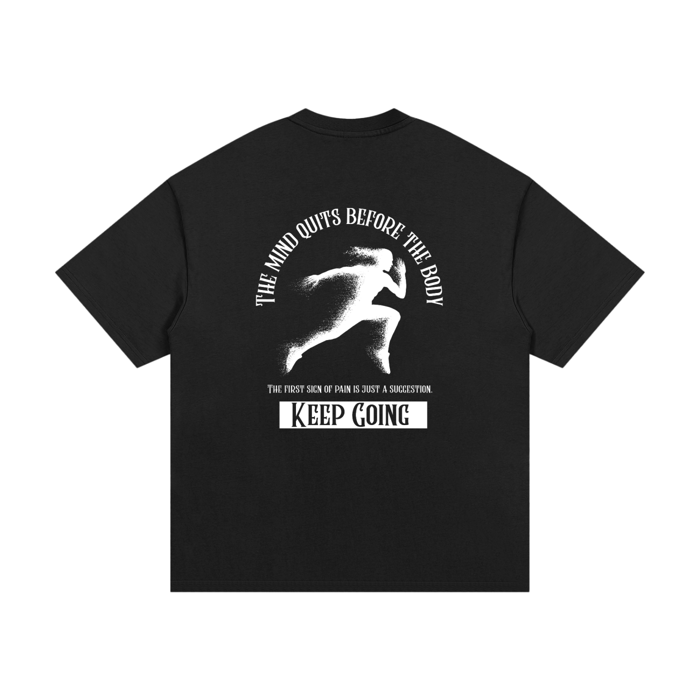 Mind Over Matter- Premium Oversized Front + Back Print Drop Shoulder Cotton T-Shirt