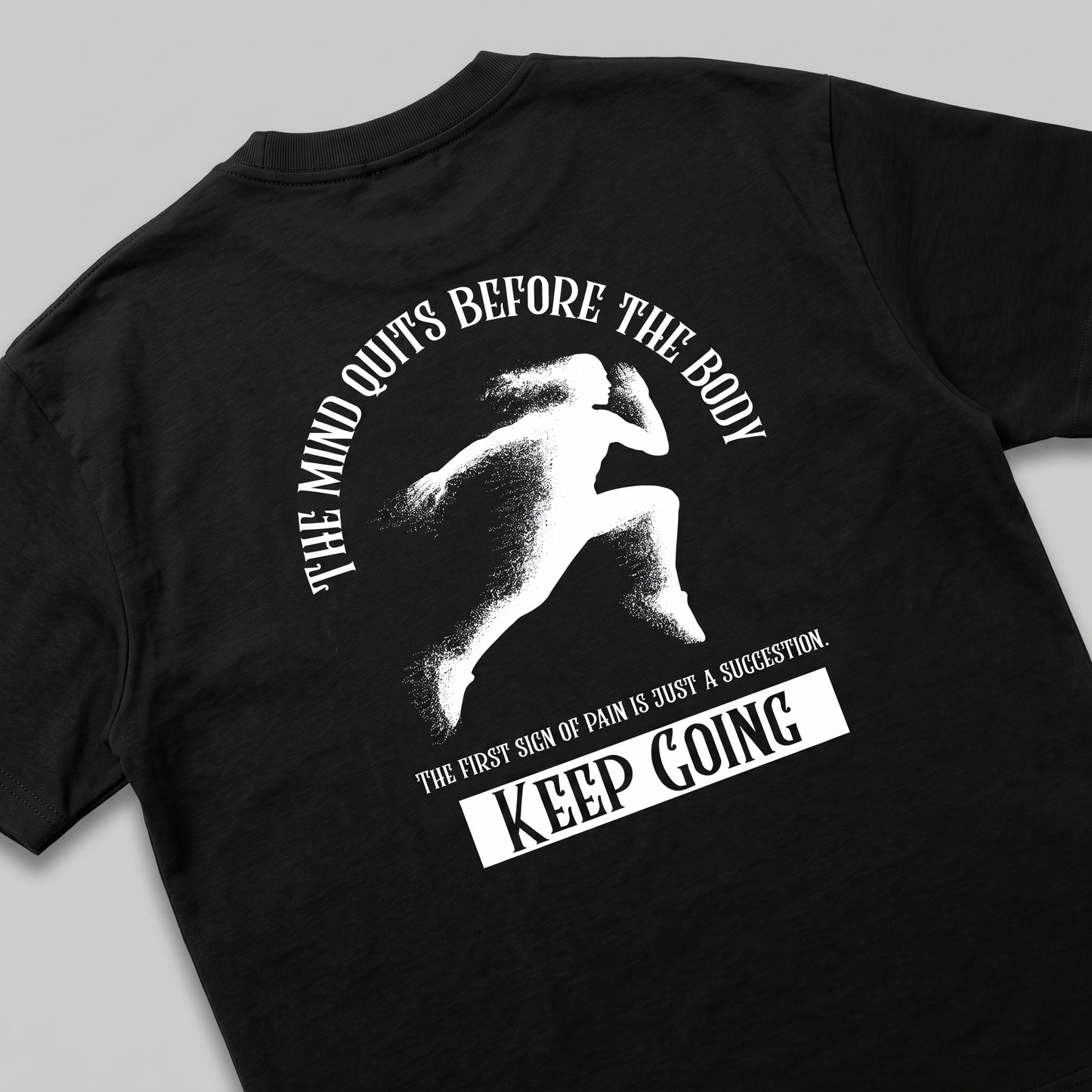 Mind Over Matter- Premium Oversized Front + Back Print Drop Shoulder Cotton T-Shirt