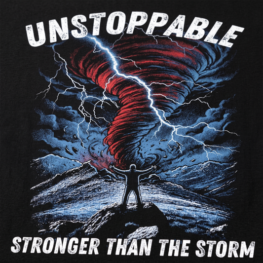 Unstoppable - Premium Oversized Front Print Drop Shoulder Cotton T-Shirt