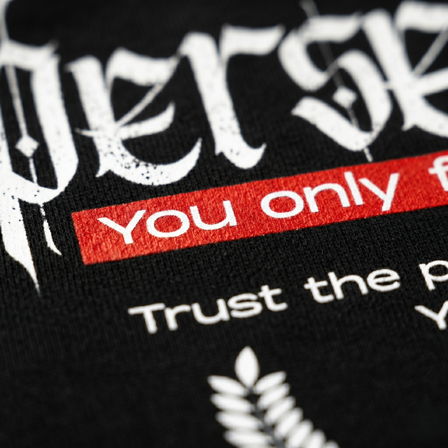 Persevere - Premium Oversized Front Print Drop Shoulder Cotton T-Shirt