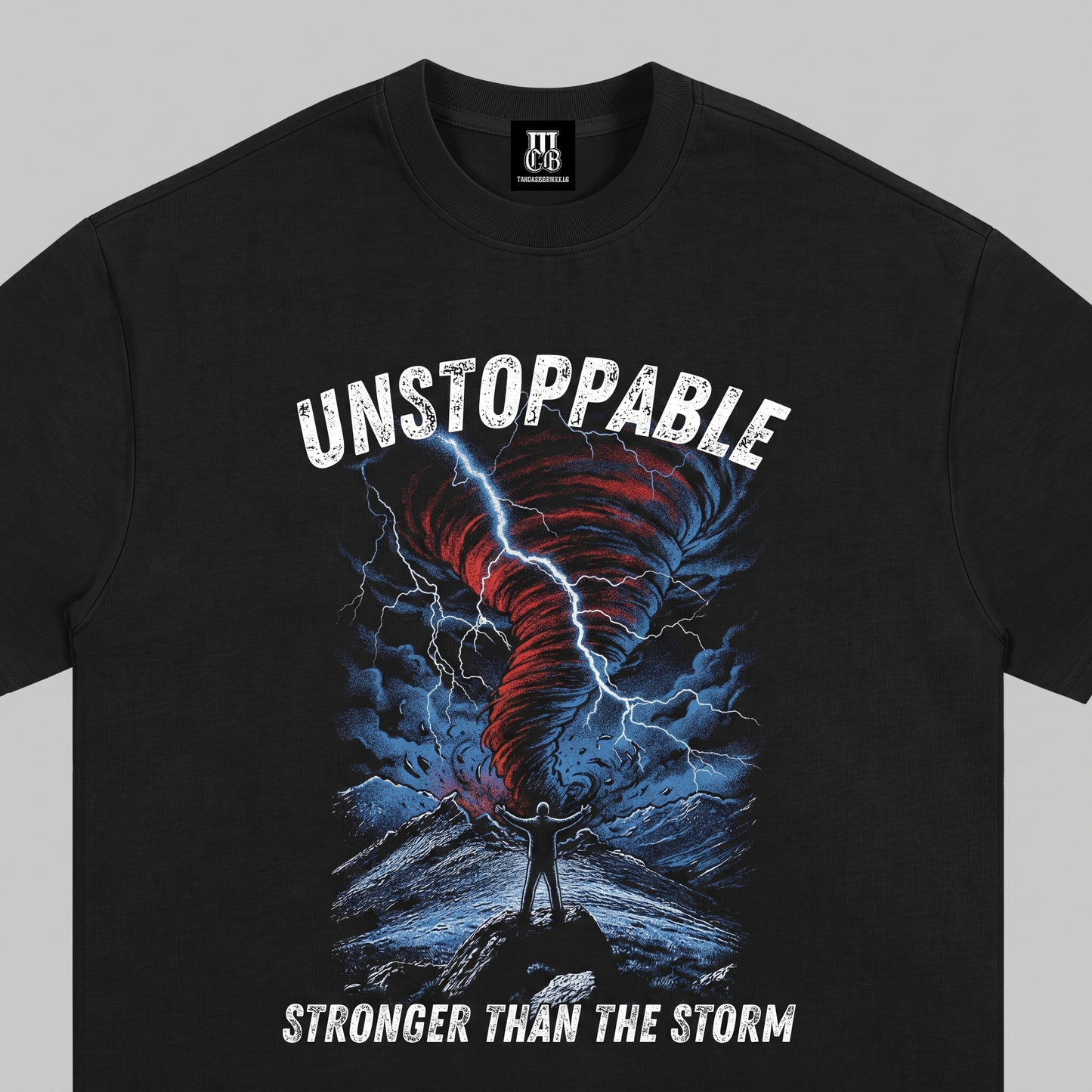 Unstoppable - Premium Oversized Front Print Drop Shoulder Cotton T-Shirt