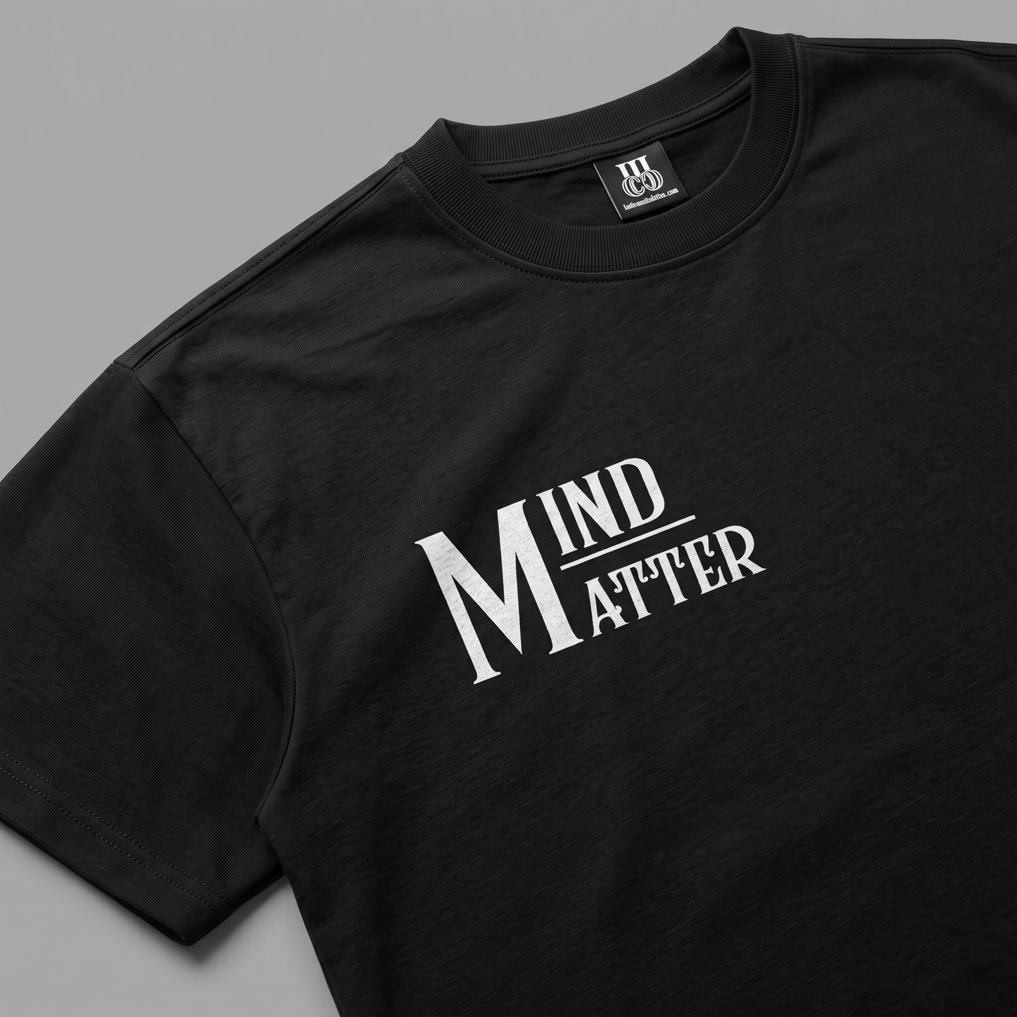 Mind Over Matter- Premium Oversized Front + Back Print Drop Shoulder Cotton T-Shirt