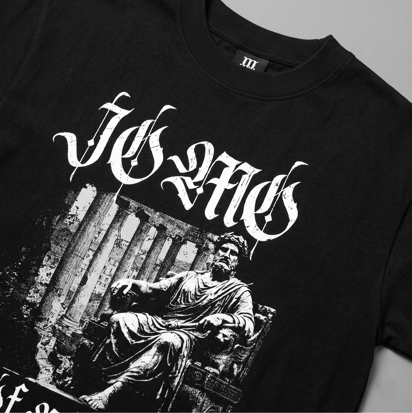 JOMO Joy Of Missing Out - Premium Oversized Front Print Drop Shoulder Cotton T-Shirt