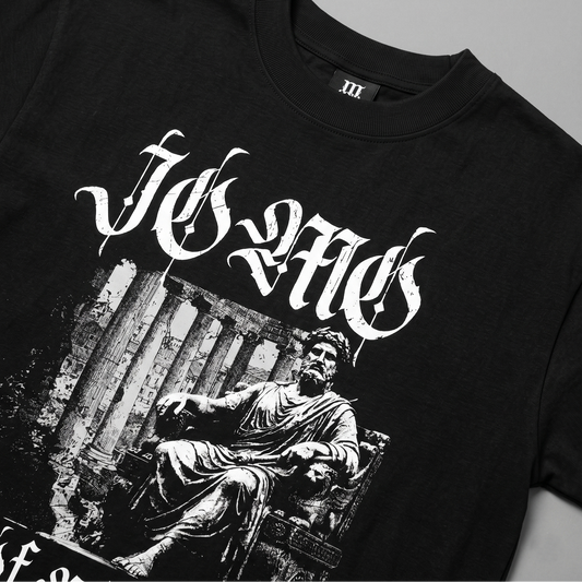 JOMO Joy Of Missing Out - Premium Oversized Front Print Drop Shoulder Cotton T-Shirt