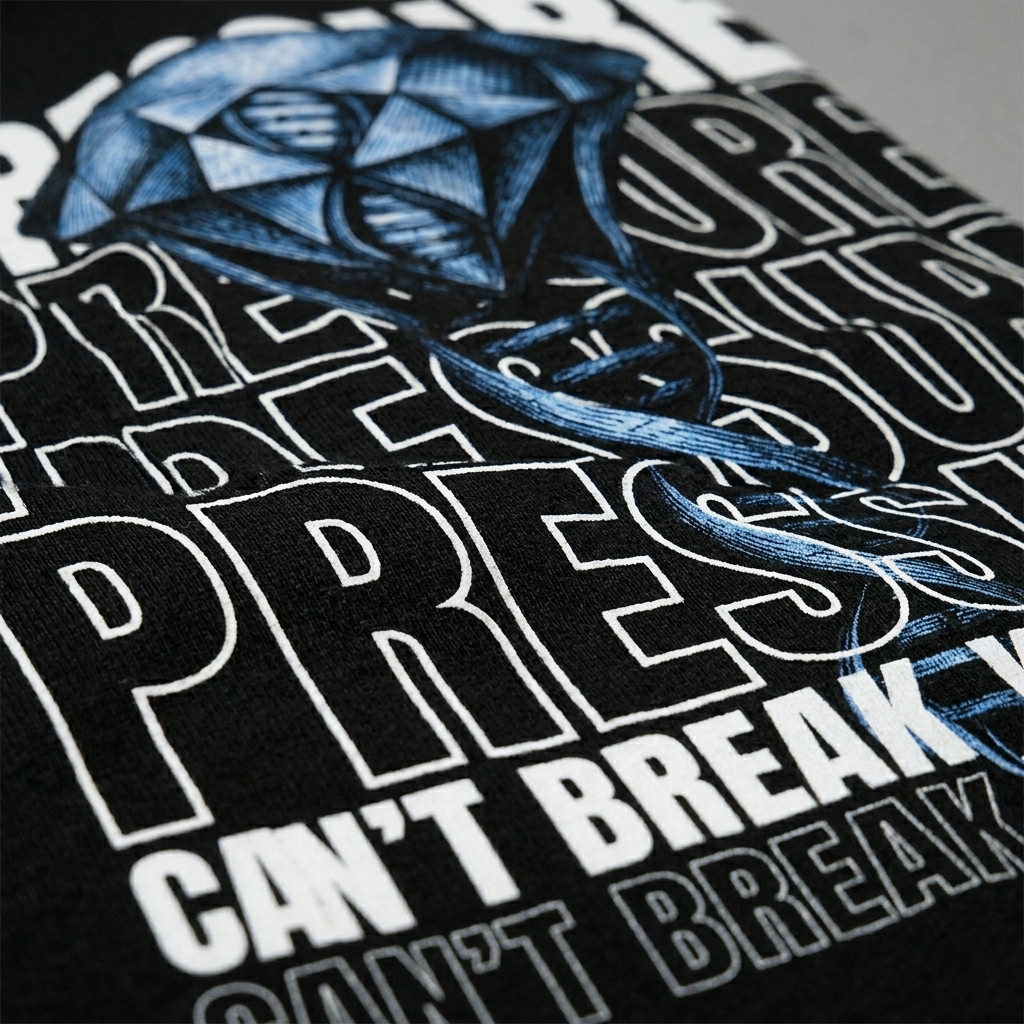 Pressure Made You - Premium Oversized Front Print Drop Shoulder Cotton T-Shirt